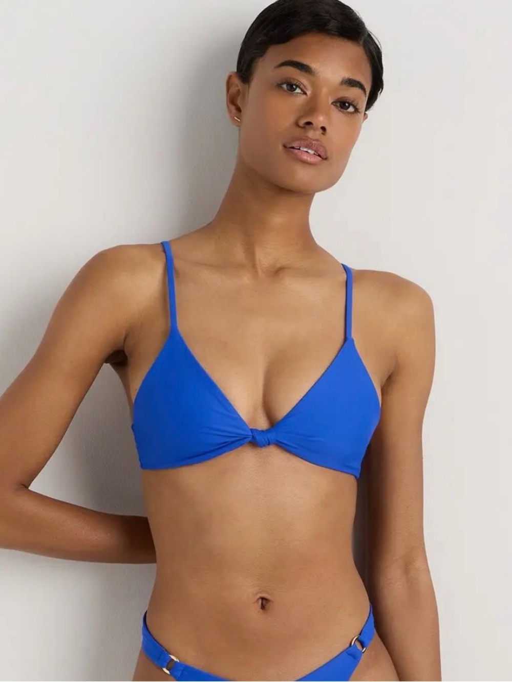Quince — Italian Knotted Triangle Bikini Top